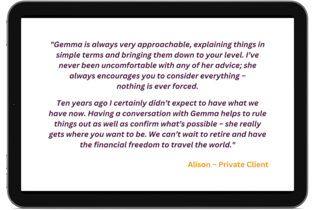 Client experience of the Visual Lifestyle Cashflow Plan